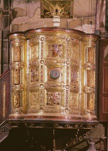 Preekstoel, geschonken door Hendrik II, ca. 1020 door Ottonian